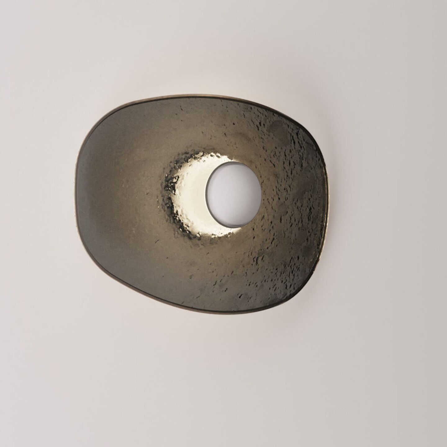 Isle Sconce Long Grey & Raw Steel